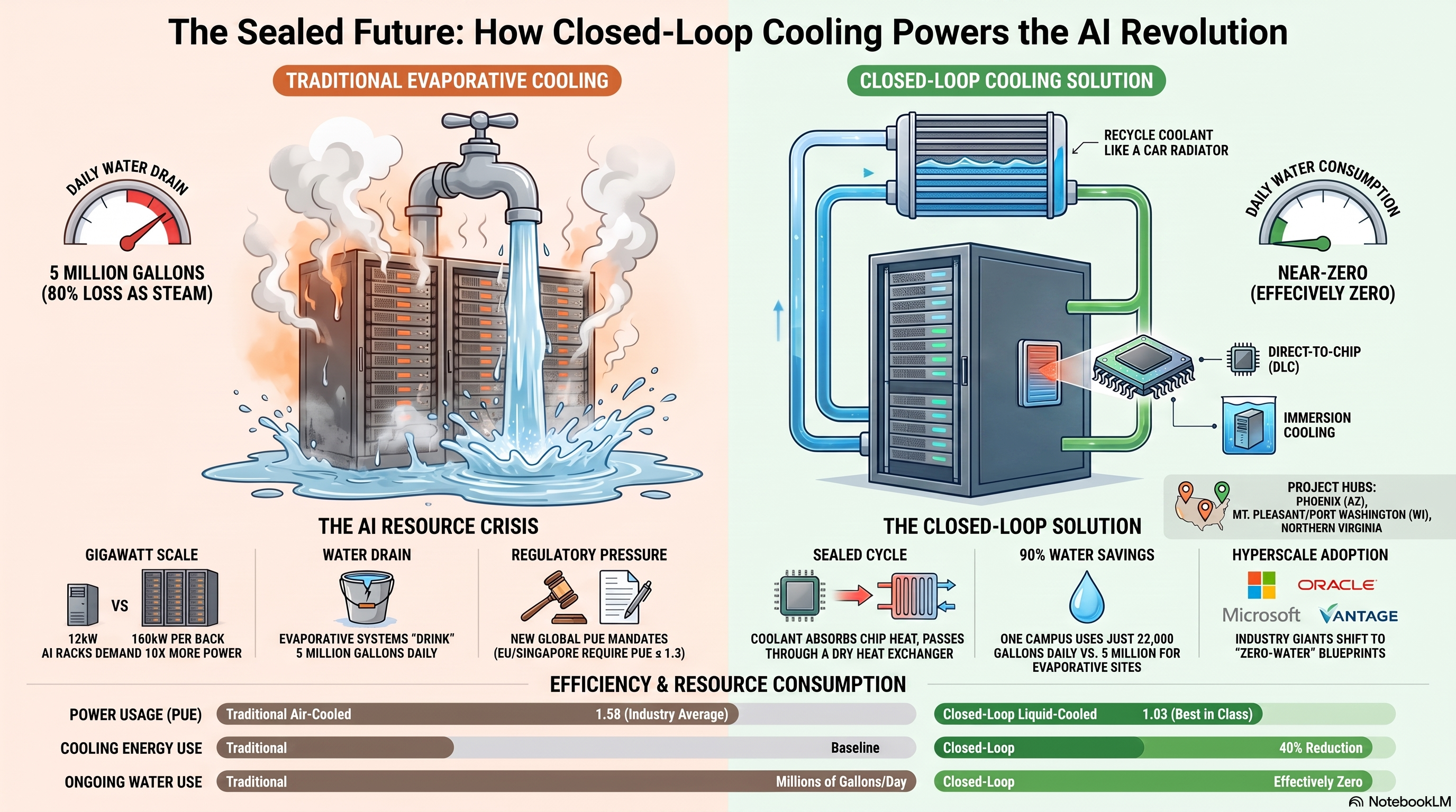 AI Data Center Cooling Comparison