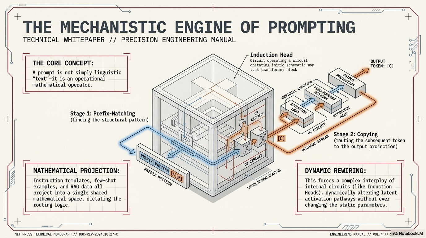 The Mechanistic Engine of Prompting: Induction Heads & Activation Pathways